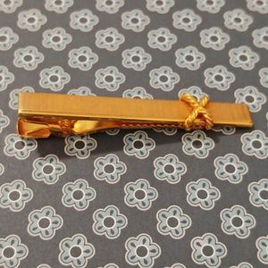 Nina Ricci Tie Clip Gold Toned Designer Signed